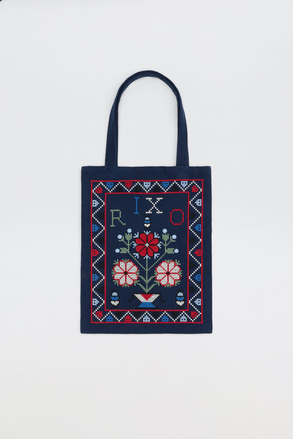 Noora - Terra Cross Stich Embroidery Navy