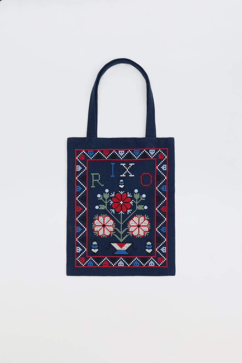 Noora - Terra Cross Stich Embroidery Navy