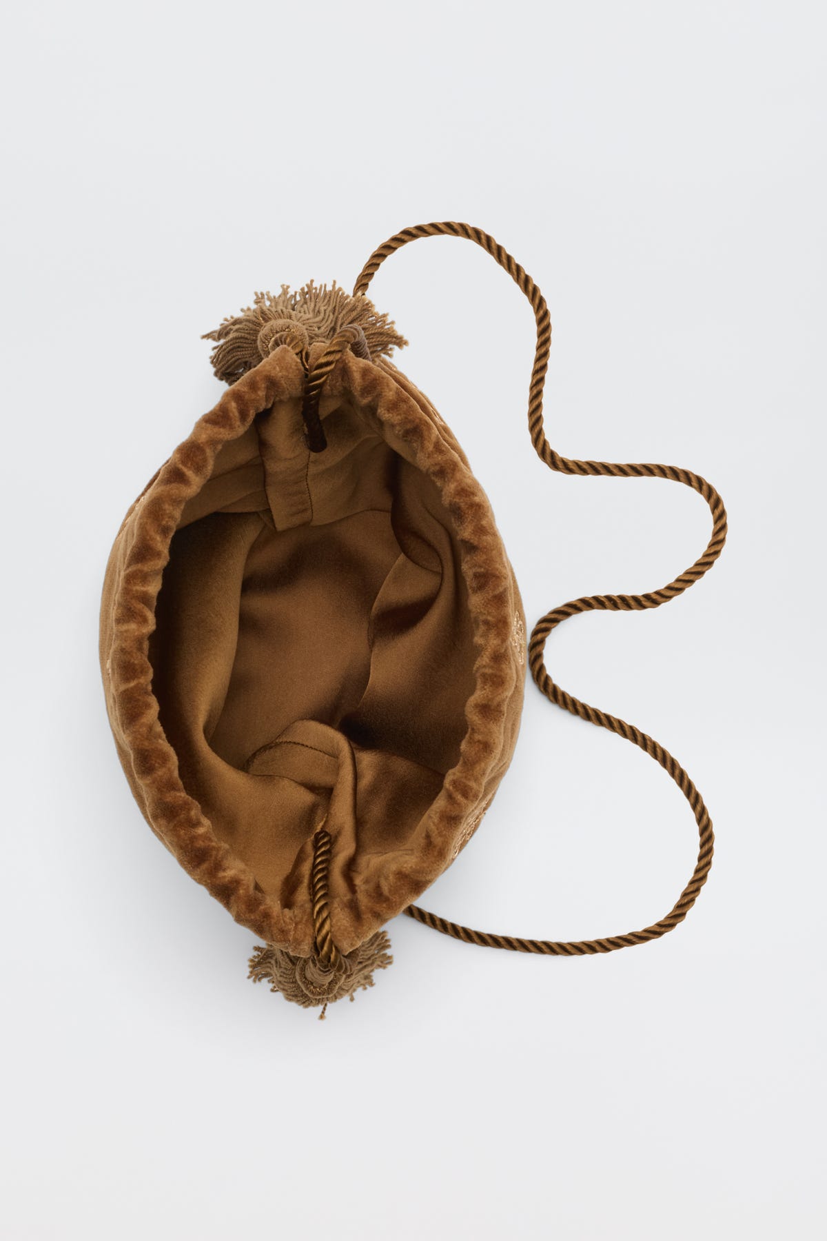 Orla  -  Waffle Soutache Embroidery Brown