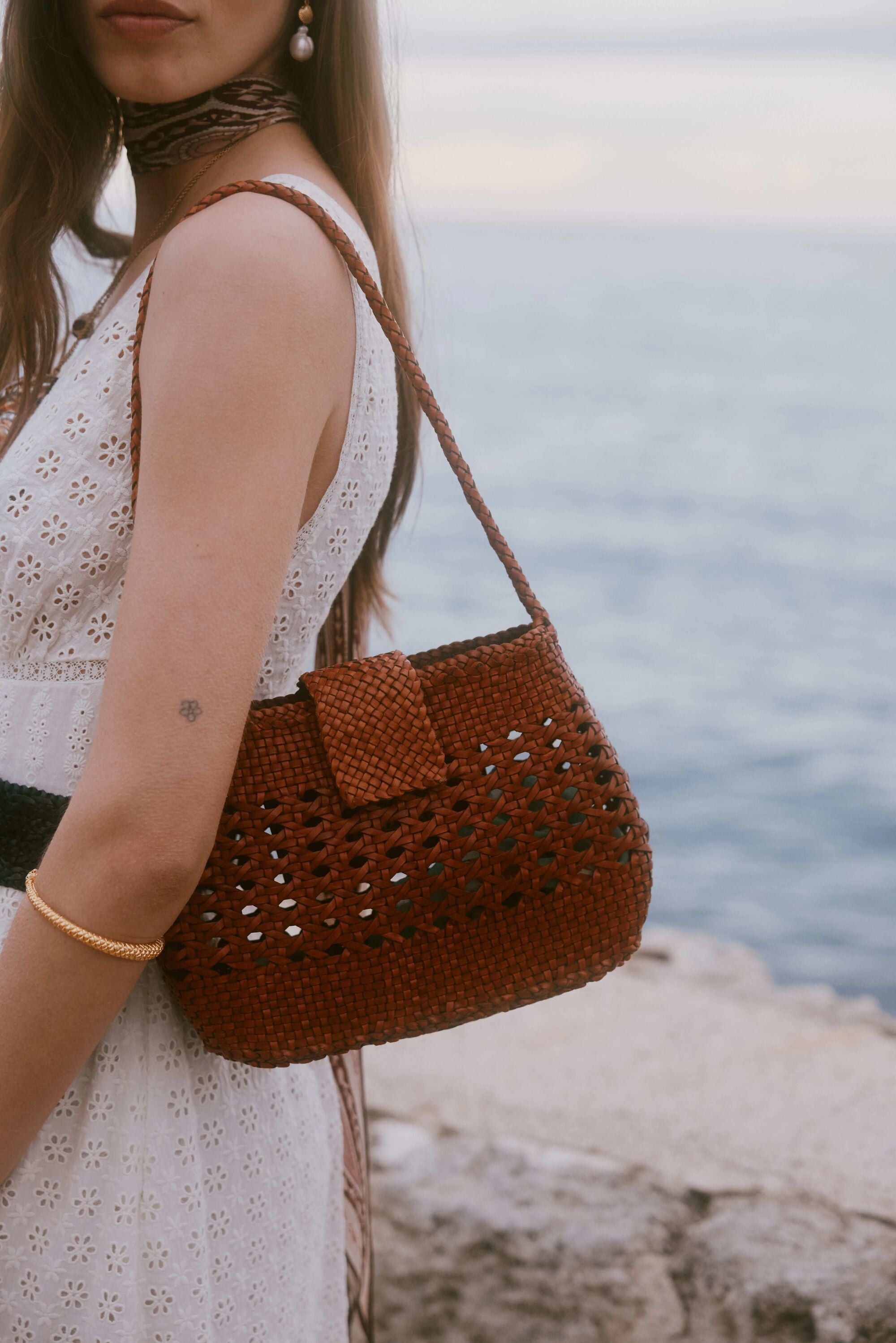 Amoria Leather Bag in Brown Tan | RIXO USA ⋆