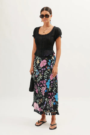 Parisa  -  Bhatia Floral Black