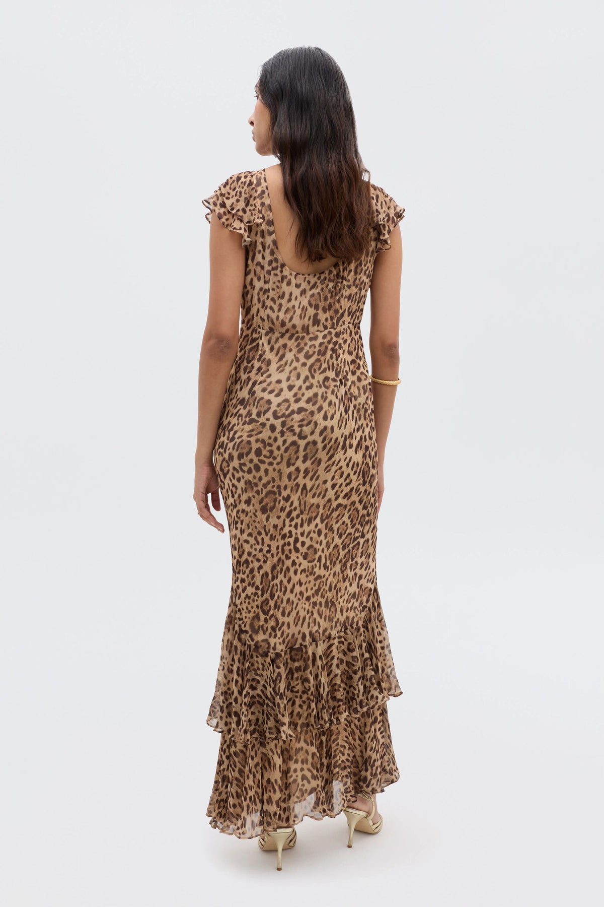 Ordinia Gown in Mila Leopard Brown | RIXO USA Ordinia Gown in Mila Leopard Brown | RIXO USA