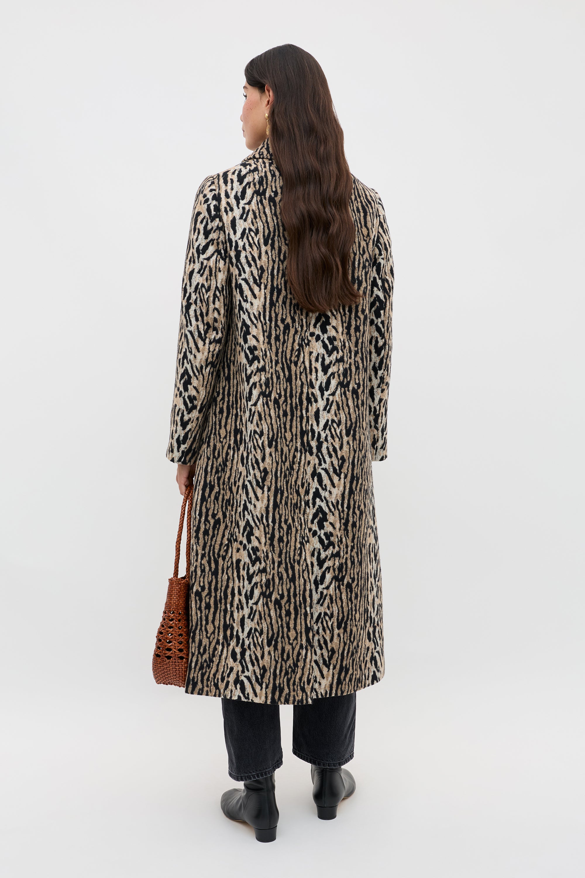 Milly Leopard Coat in Brown Bohemia Leopard | RIXO USA ⋆