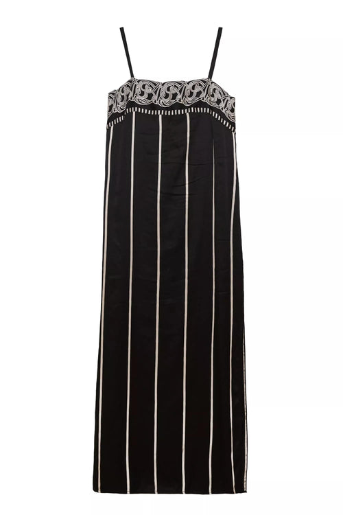 Vintage Dress - Black Stripe