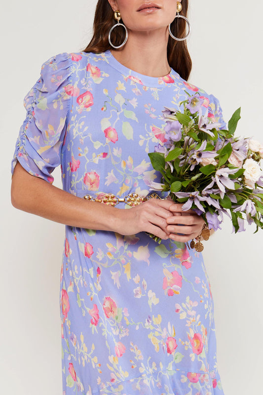 bridesmaids,Evelyn Tiered Midi Dress