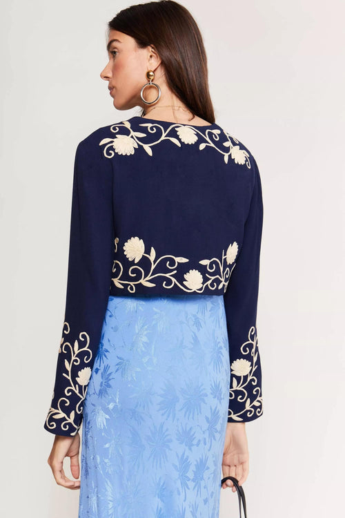 Larke - Entwined Embroidery Navy