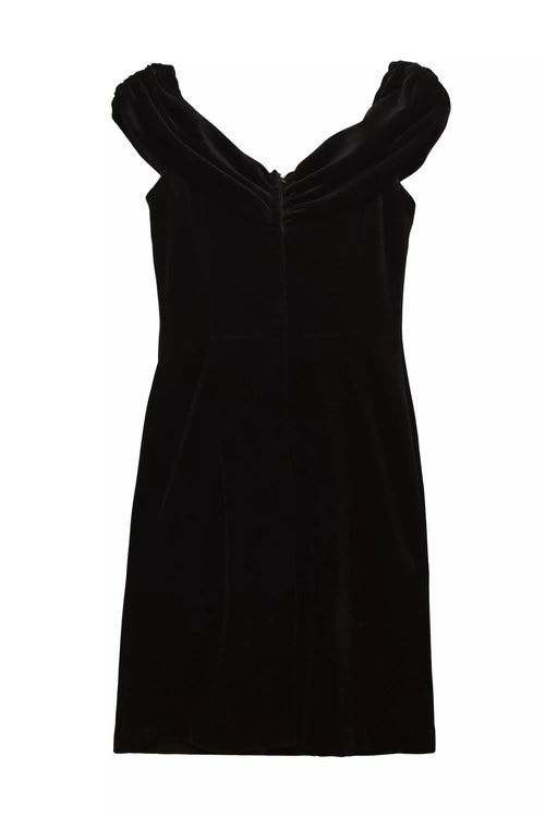 Vintage Dress - Black Rosette