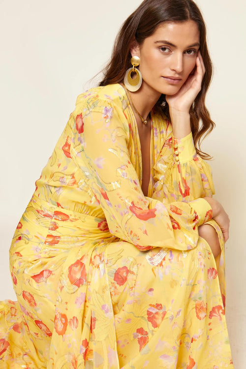 Meera Silk-Blend Gown