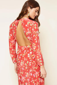 Thumbnail for Rose Backless Midi Dress