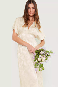 Thumbnail for bridesmaids,Sadie Jacquard Midi Dress