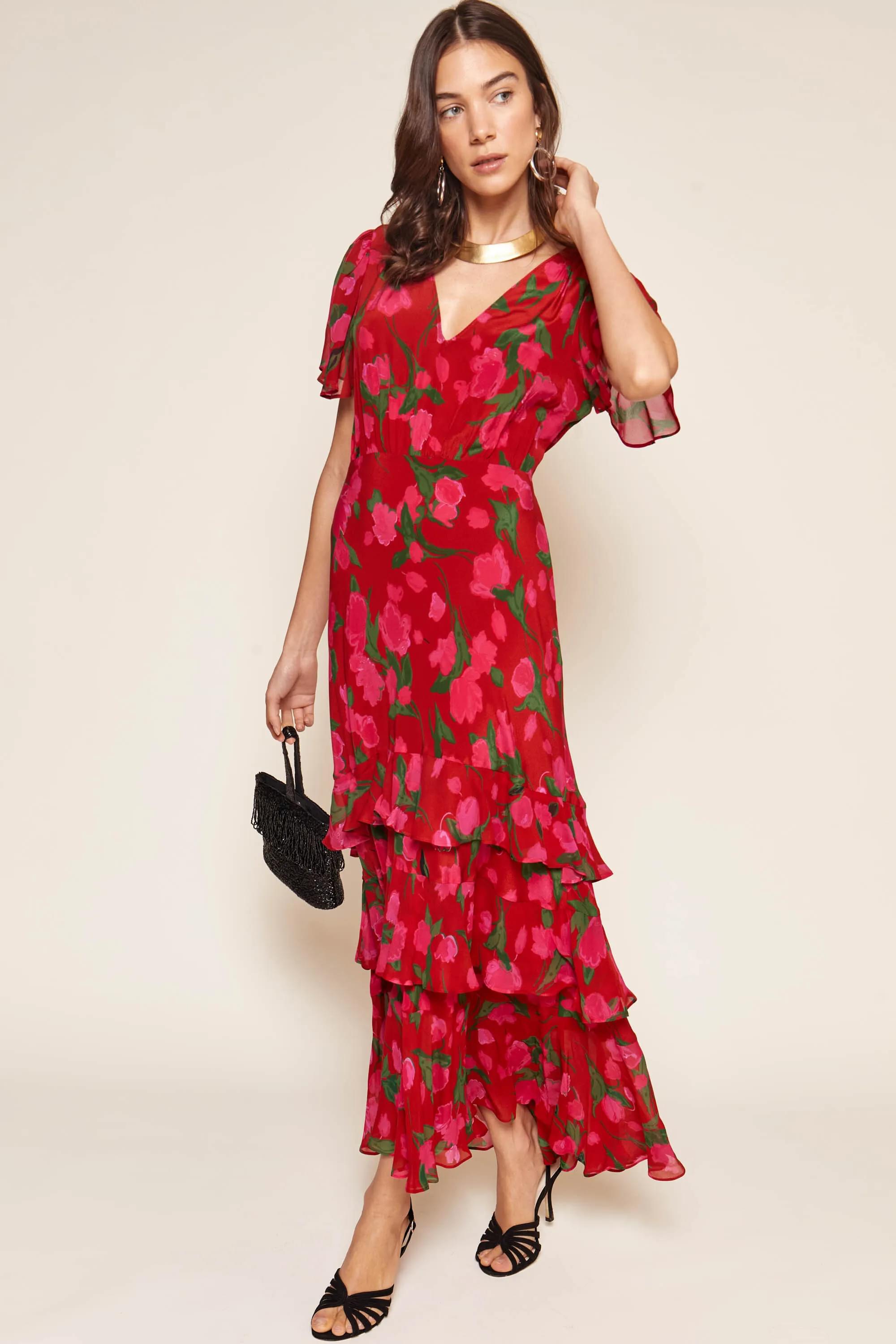 Gilly - Fontainhas Floral Red – RIXO ⋆