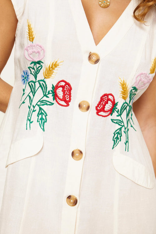 Raine Embroidered Dress