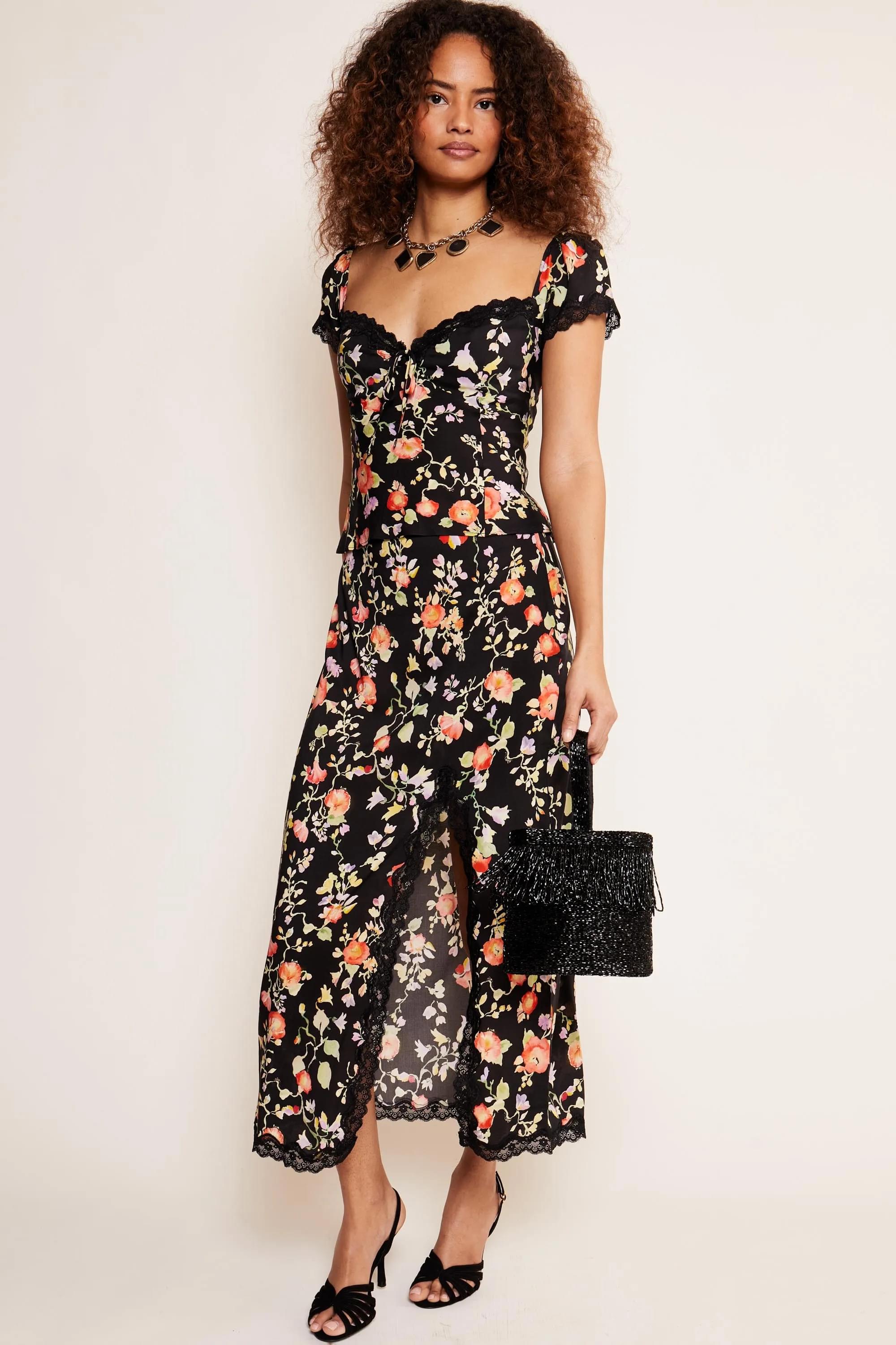 Sibilla Lace-Trim Skirt