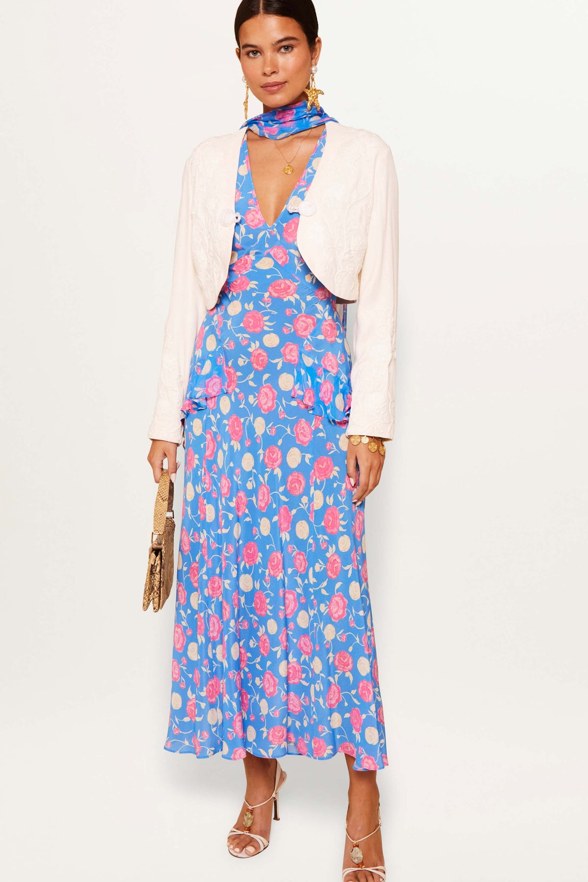 rixo evie silk maxi dress Rent Evie Silk Dress - RIXO