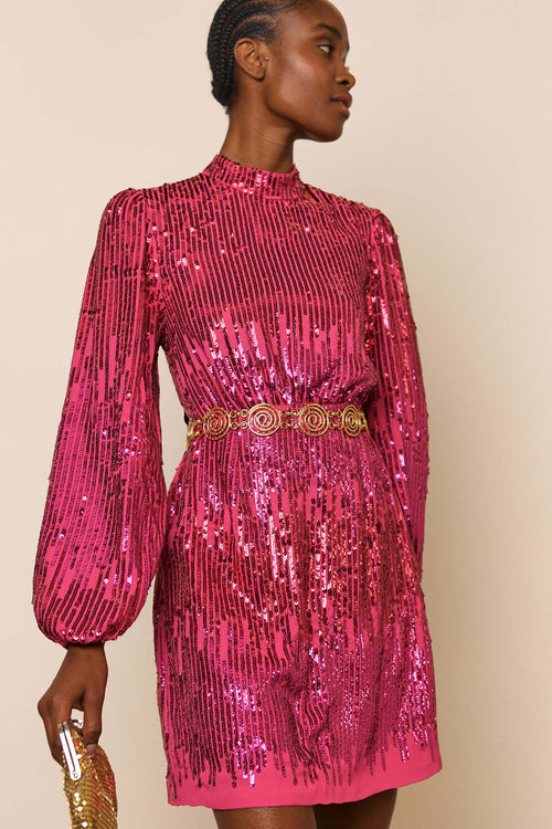 Lara - Hot Pink Sequin