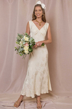 Sandrine - Poppy Jacquard Champagne