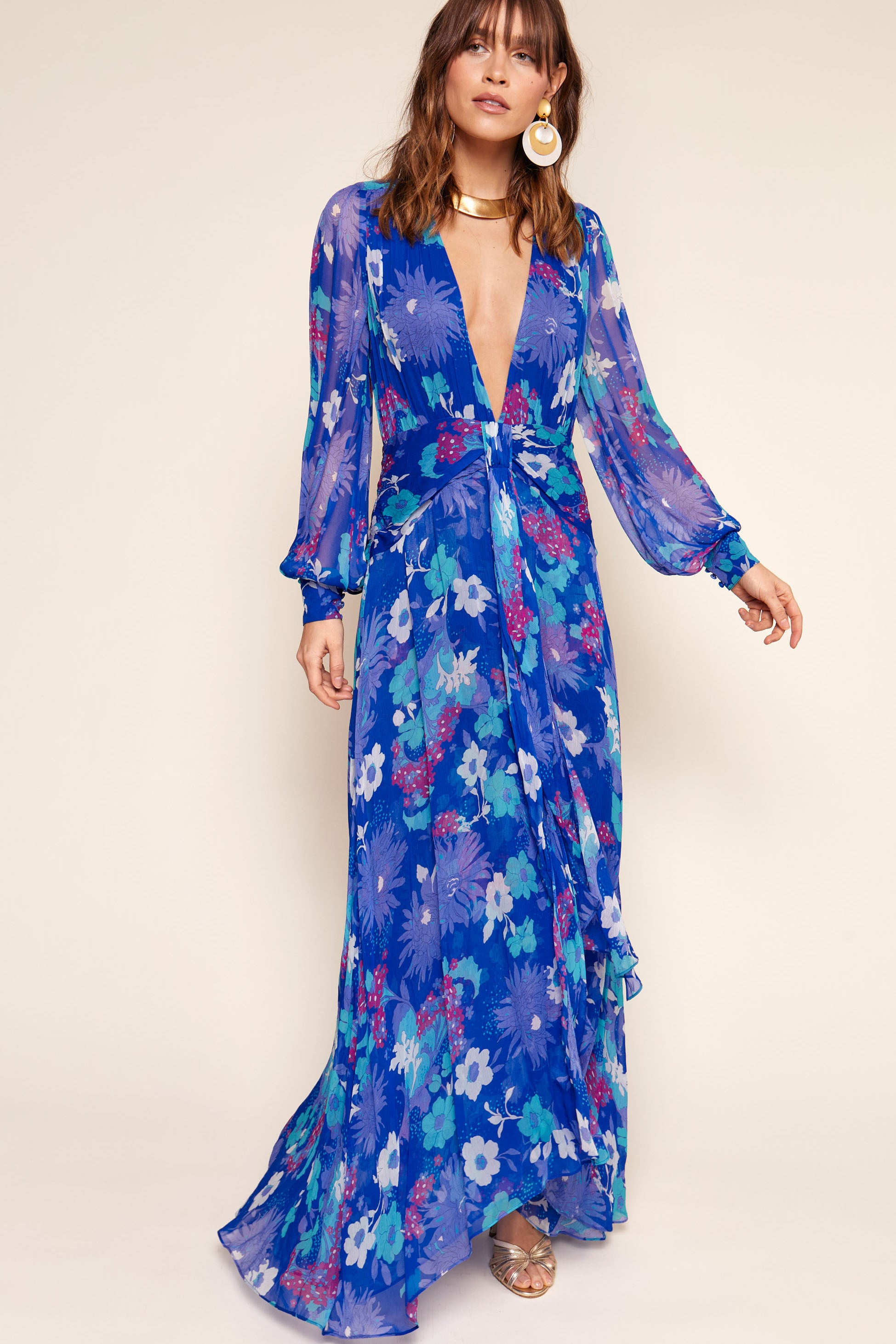 Meera - French Floral Cobalt – RIXO ⋆