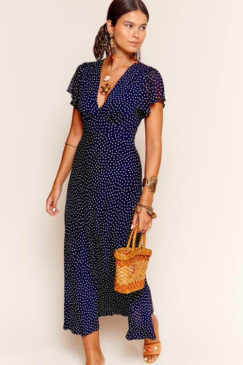 Florida - Mini Polka Dot Navy