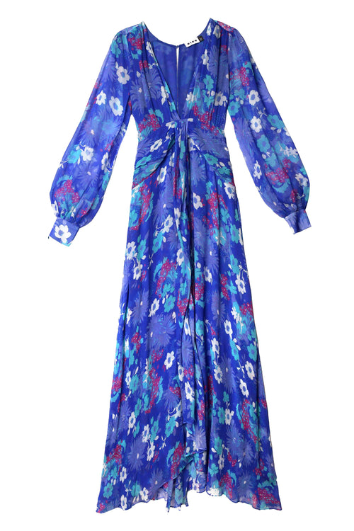 Meera - French Floral Cobalt