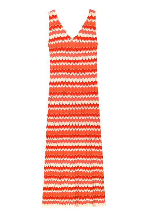 sandrine - retro chevron red