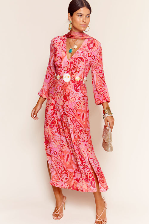 Camellia - Grace Paisley Magenta