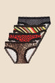 Classic Knicker - Four Pack Multi Black