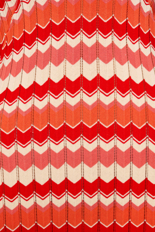 mylene - retro chevron red