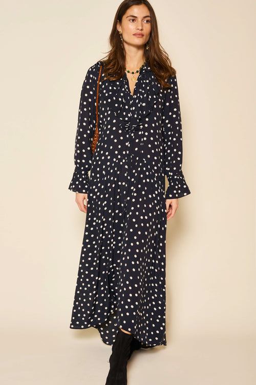 Freesia - Bohemia Spot Deep Navy