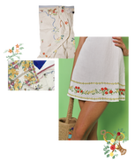 embroidered dress, white dress, rixo mini dress