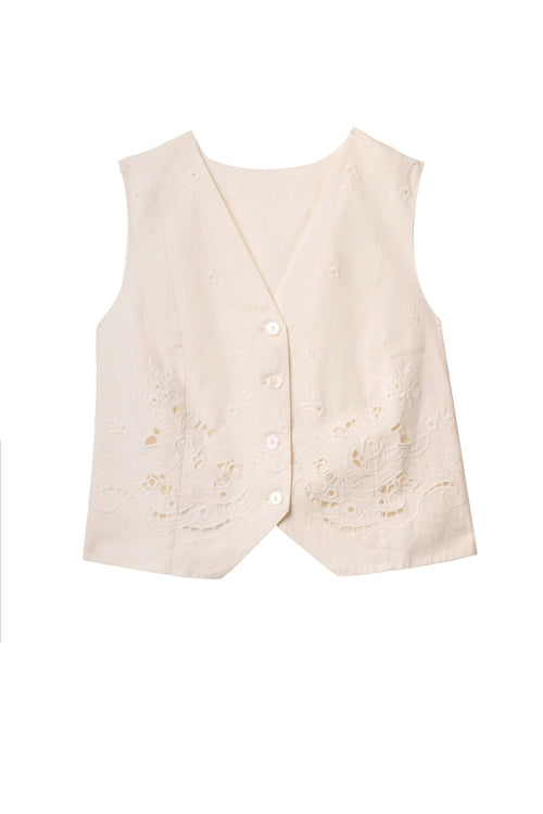 norah - rose embroidery ivory