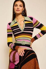 Polo - Lurex Stripe Multi