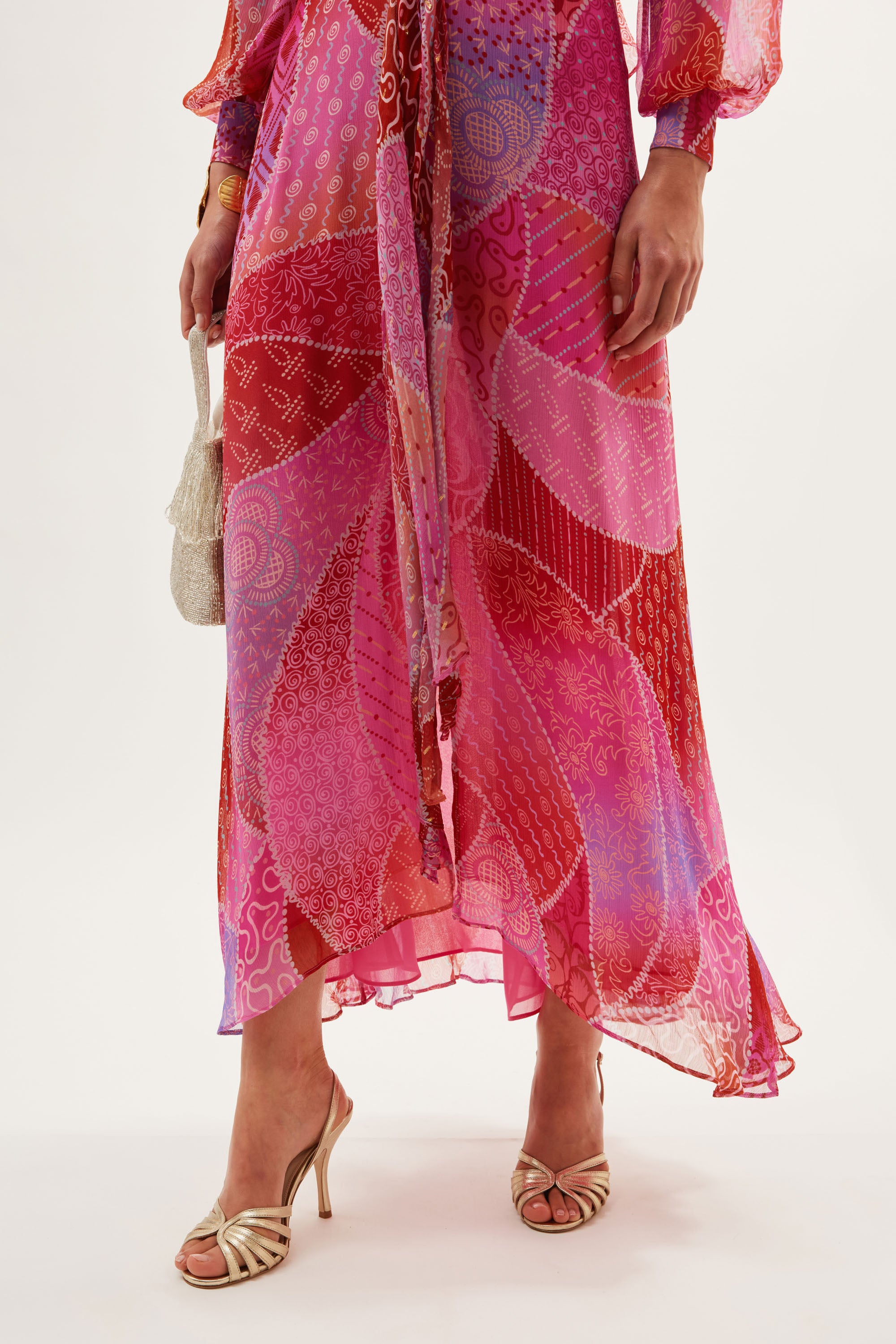 Meera Gown in Pink Ibiza Night Sunset