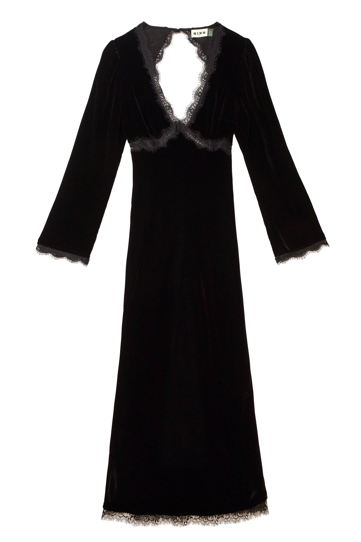 Alesha Backless Velvet Dress in Black | RIXO USA Alesha Backless Velvet Dress in Black | RIXO USA
