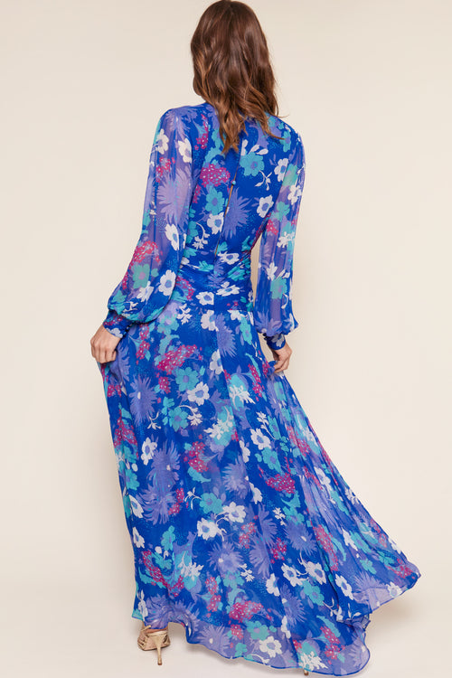 Meera - French Floral Cobalt