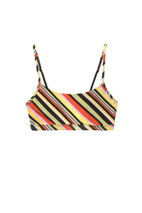 Thumbnail for String Scoop Bra - Sorrento Stripe Multi