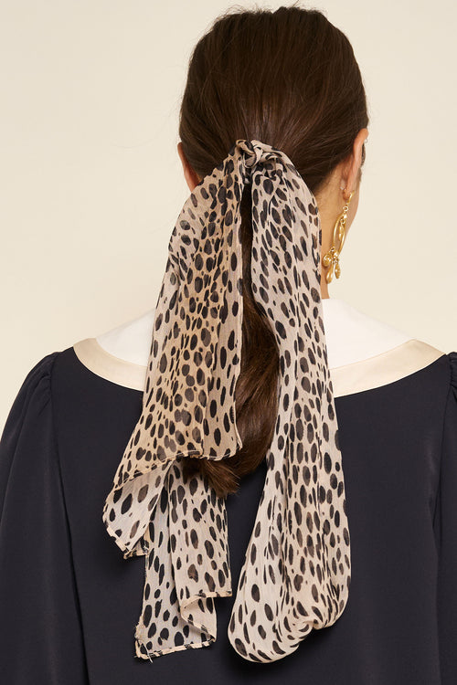 Julien Scarf Antelope Spot Black