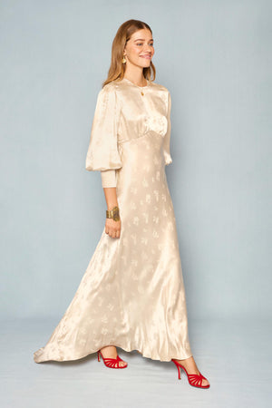 Clementine - Rose Bud Silk Jacquard