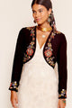 Larke Jacket Waterblossom Embellishment Black