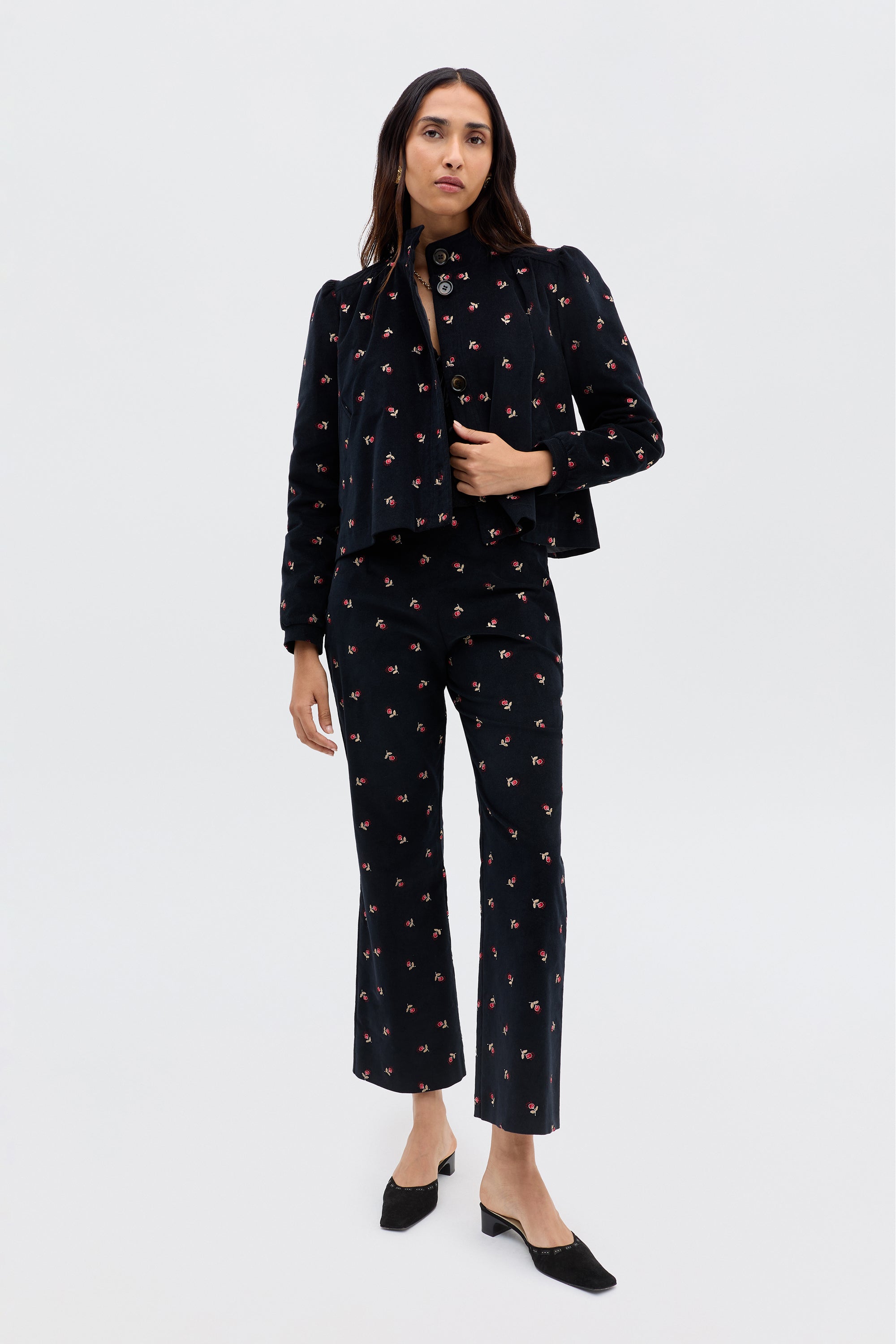 Dandy Embroidery Deep Navy