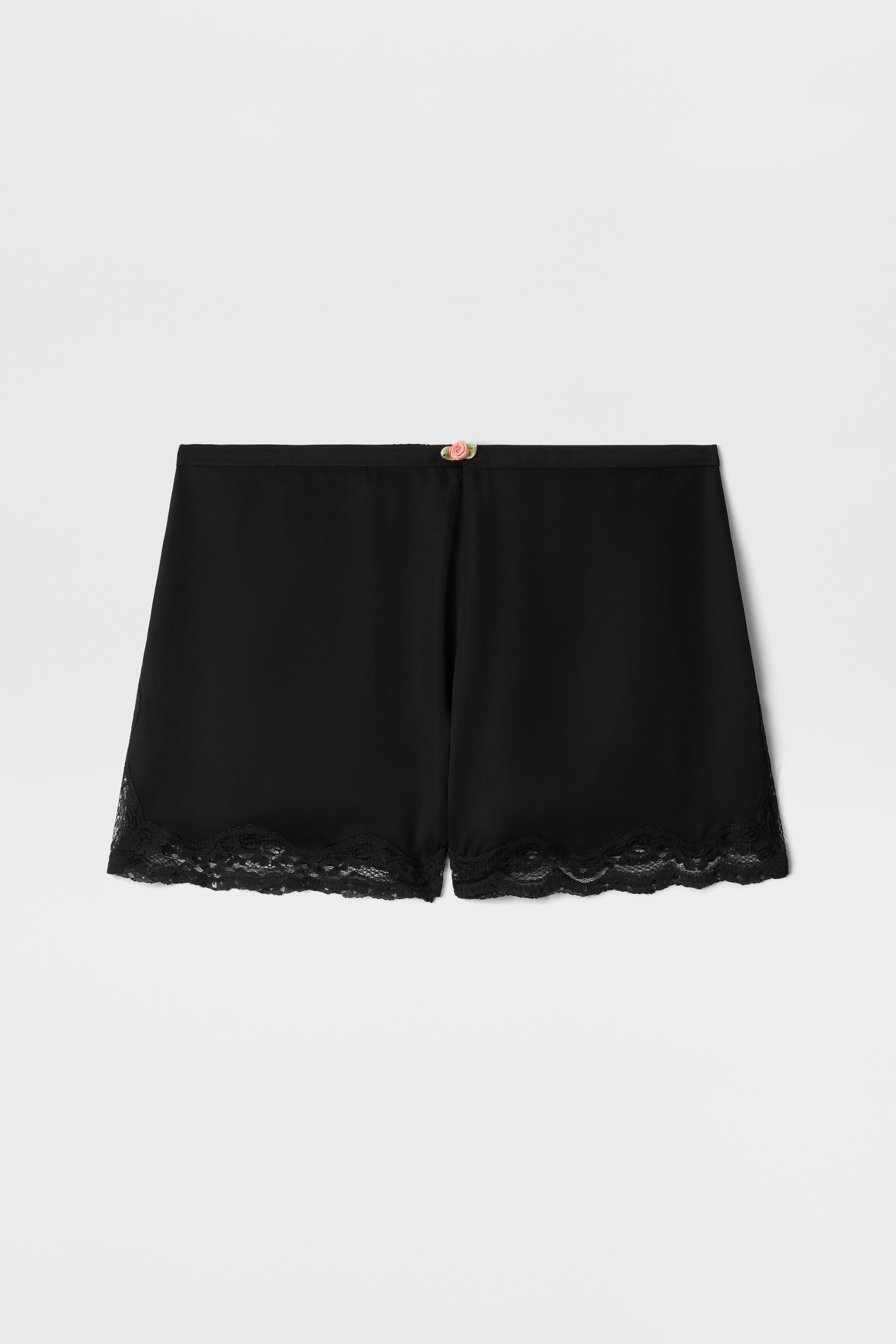 Lealia Satin Shorts in Black | RIXO USA ⋆