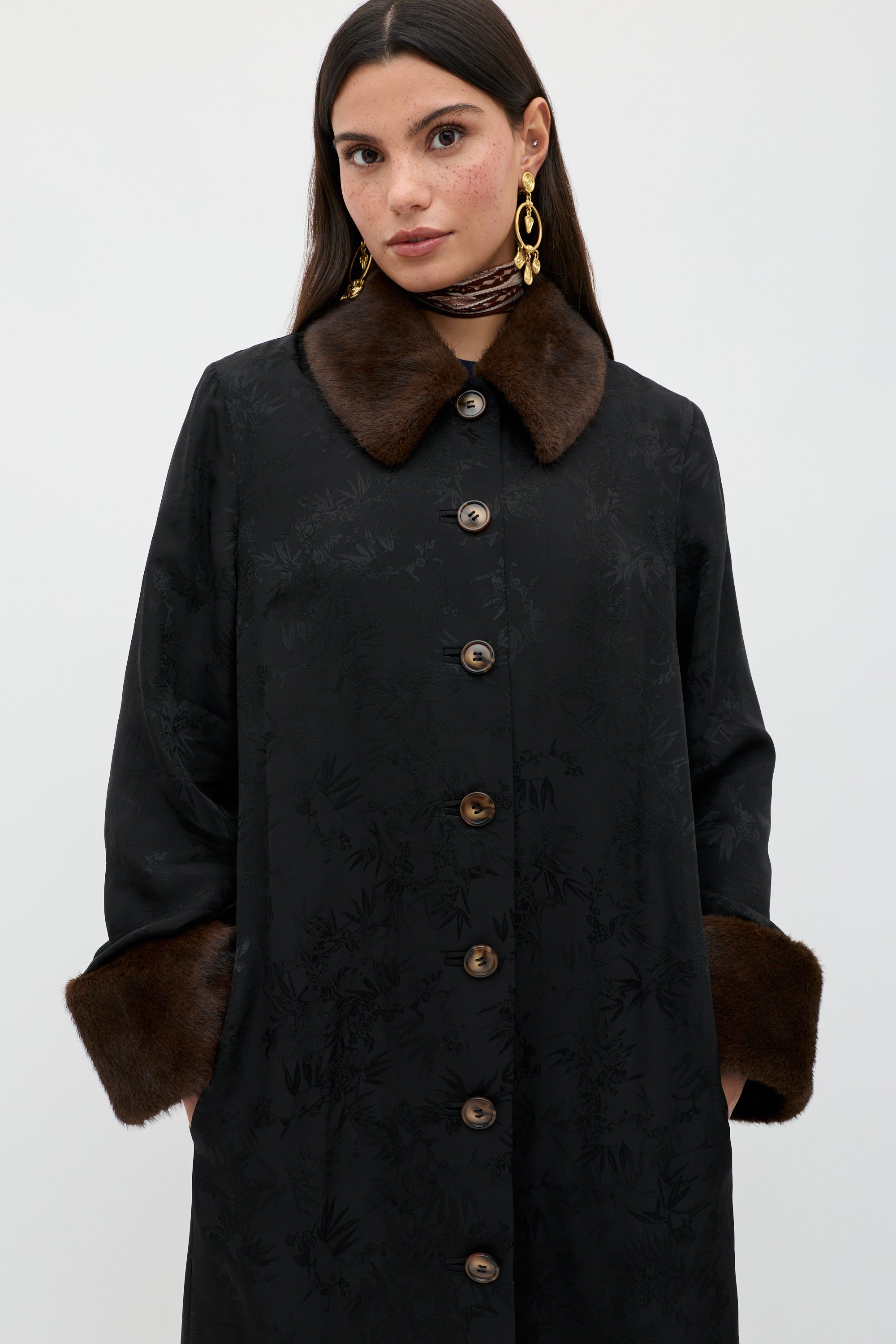 Jonah Jacquard Jacket in Black | RIXO USA ⋆