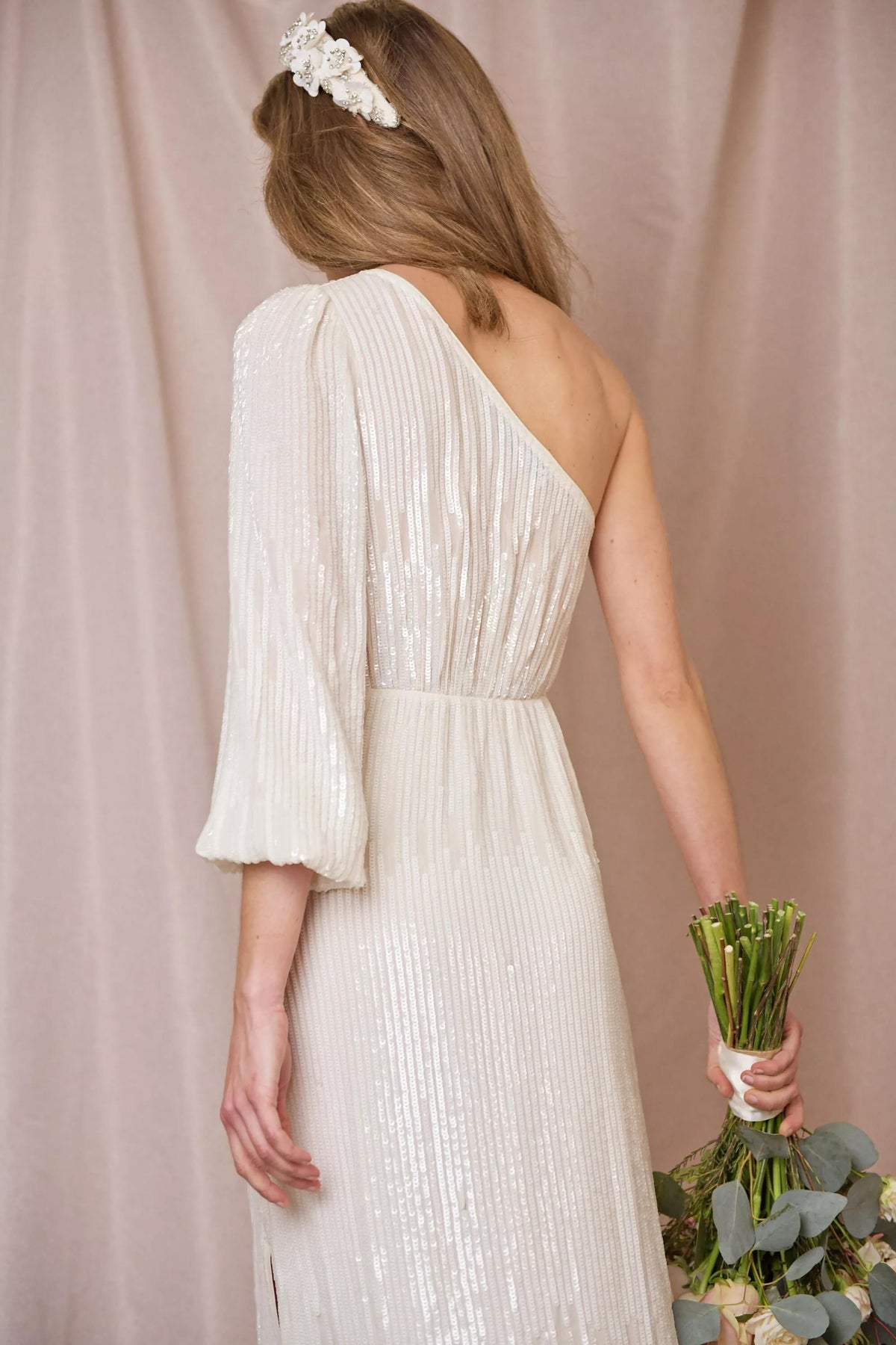 rixo ombre sequin dress RIXO Bradshaw One-Shoulder Ombr Sequined Crepe Maxi Dress