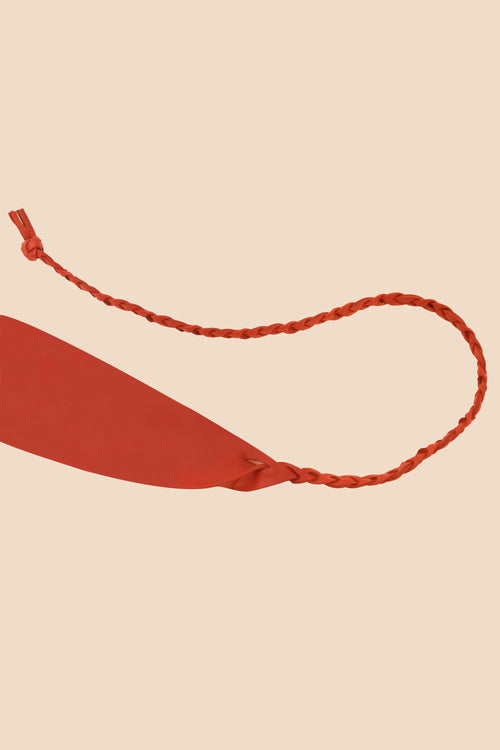 Tie-On Leather Belt