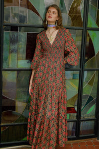 Thumbnail for Brooke Shirred Midi Dress