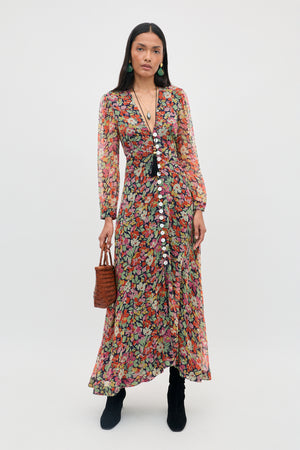 Avalyn -  Vintage Floral Deep Navy