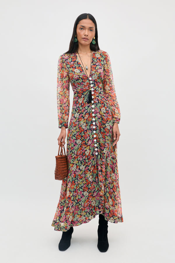 Avalyn -  Vintage Floral Deep Navy