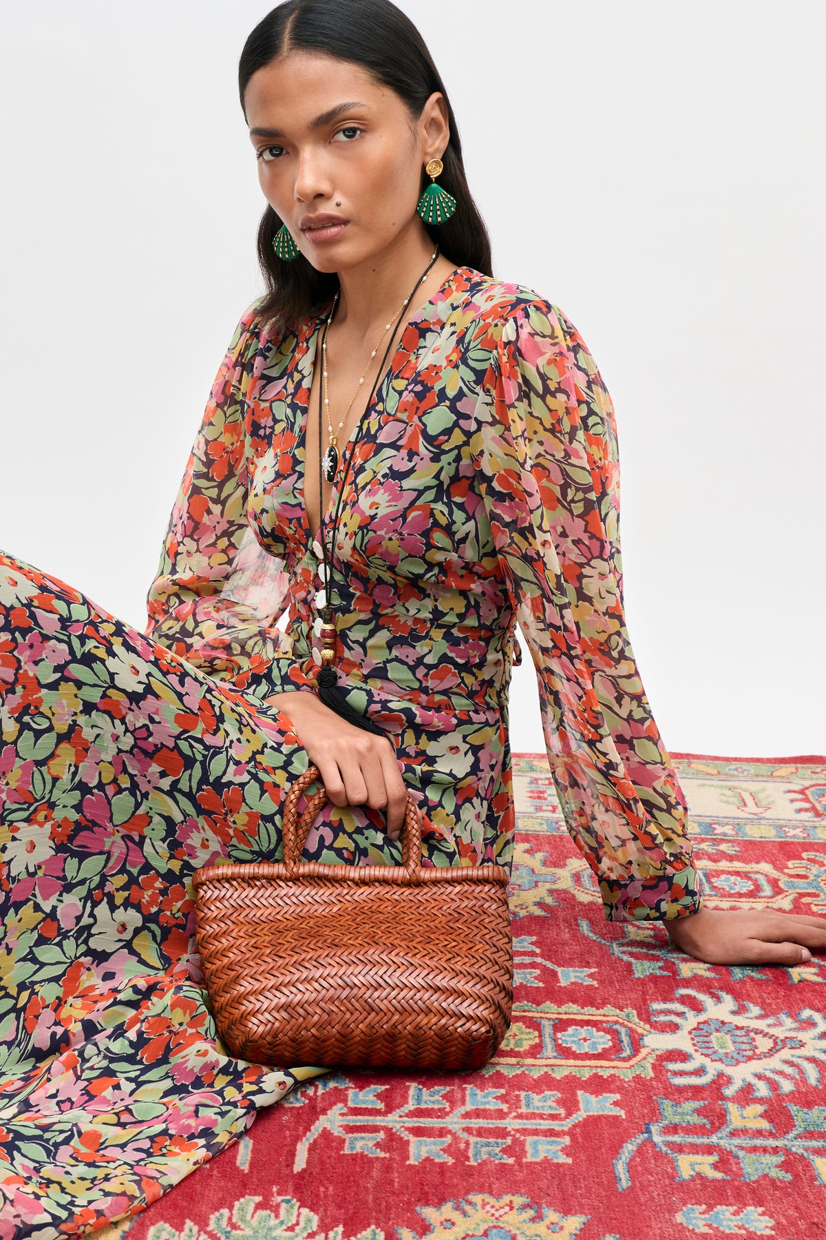 Avalyn -  Vintage Floral Deep Navy