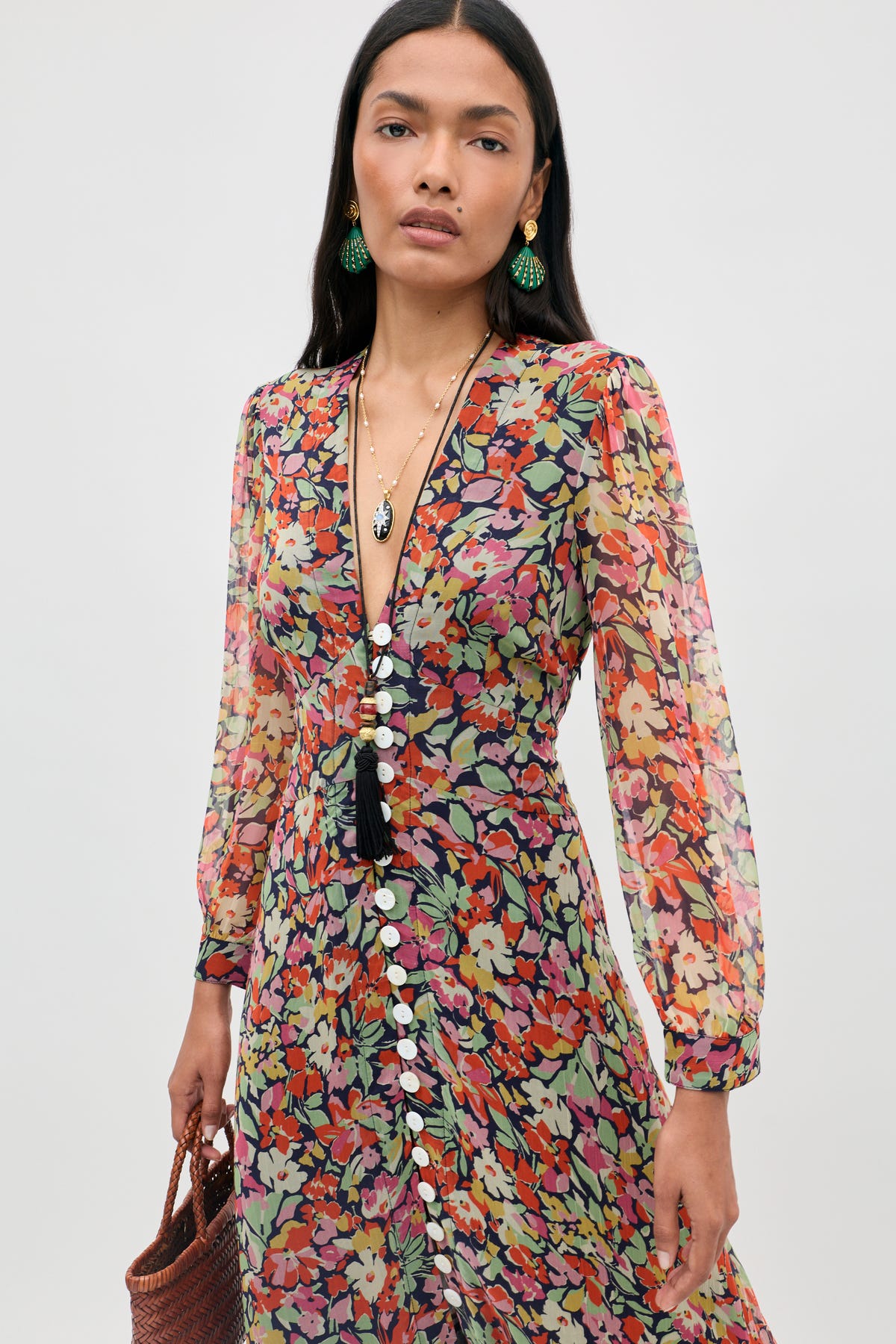 Avalyn -  Vintage Floral Deep Navy