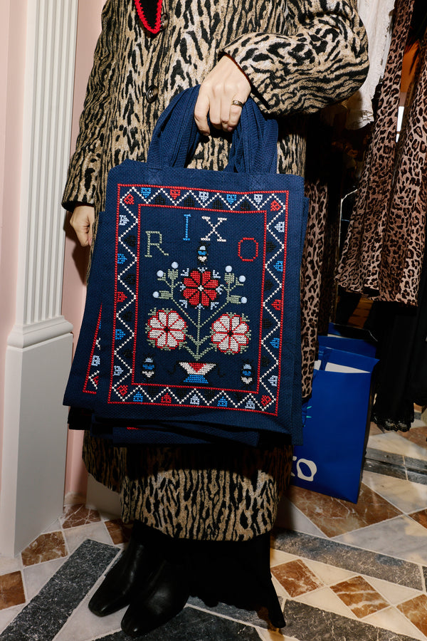 Noora - Terra Cross Stich Embroidery Navy