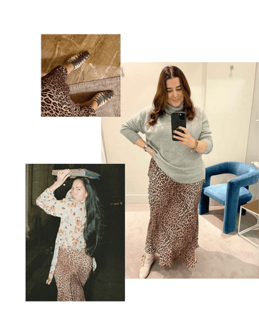 Leopard print midi sales skirt how to wear